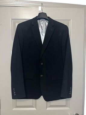 J Ferrar Slim fit black blazer